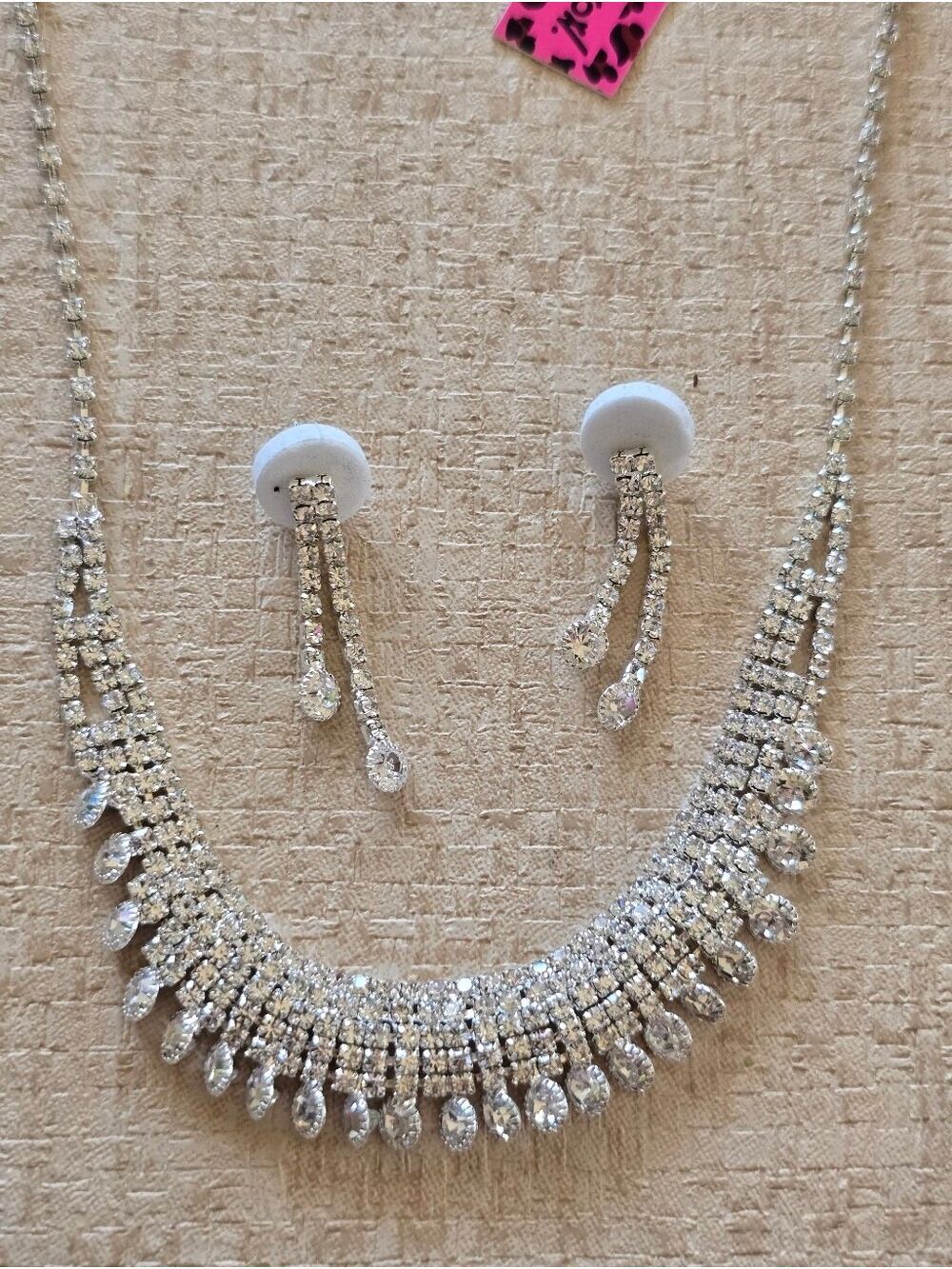 Rhinestones Necklace And Earrings Set